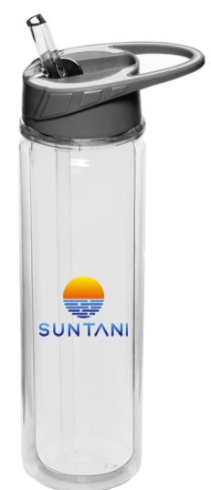 Sports Water Bottle with Straw